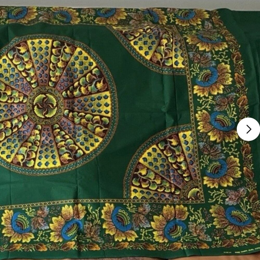 Dutch Java African print cotton panel sarong Tablecloth NWT Beautiful Vibrancy